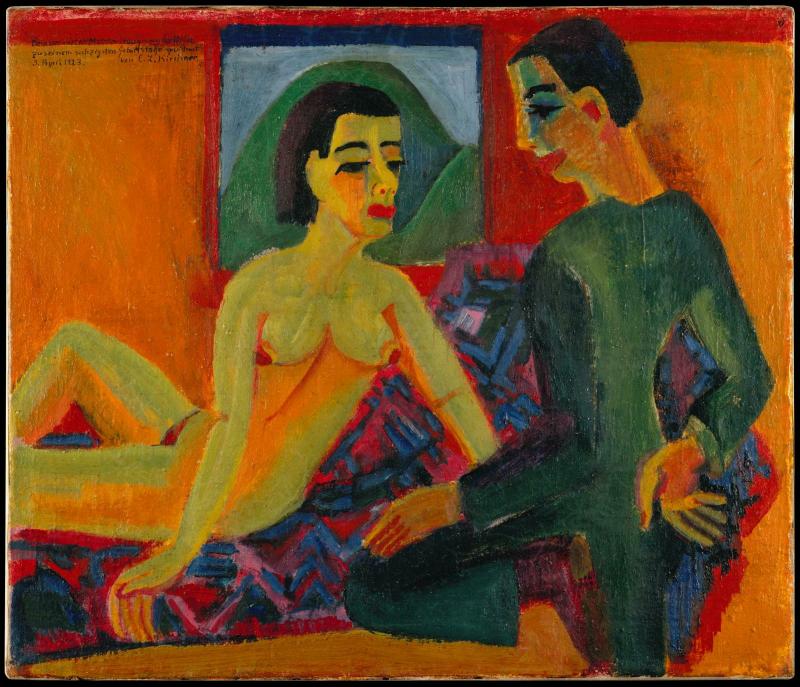Эрнст Людвиг Кирхнер. Liebespaar. 1921—1923