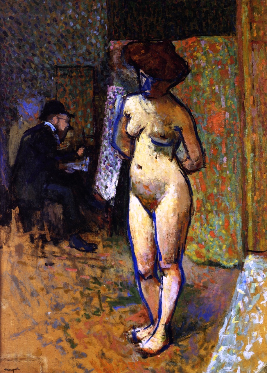 Альбер Марке. Matisse dans l'atelier de Manguin. 1904—1905
