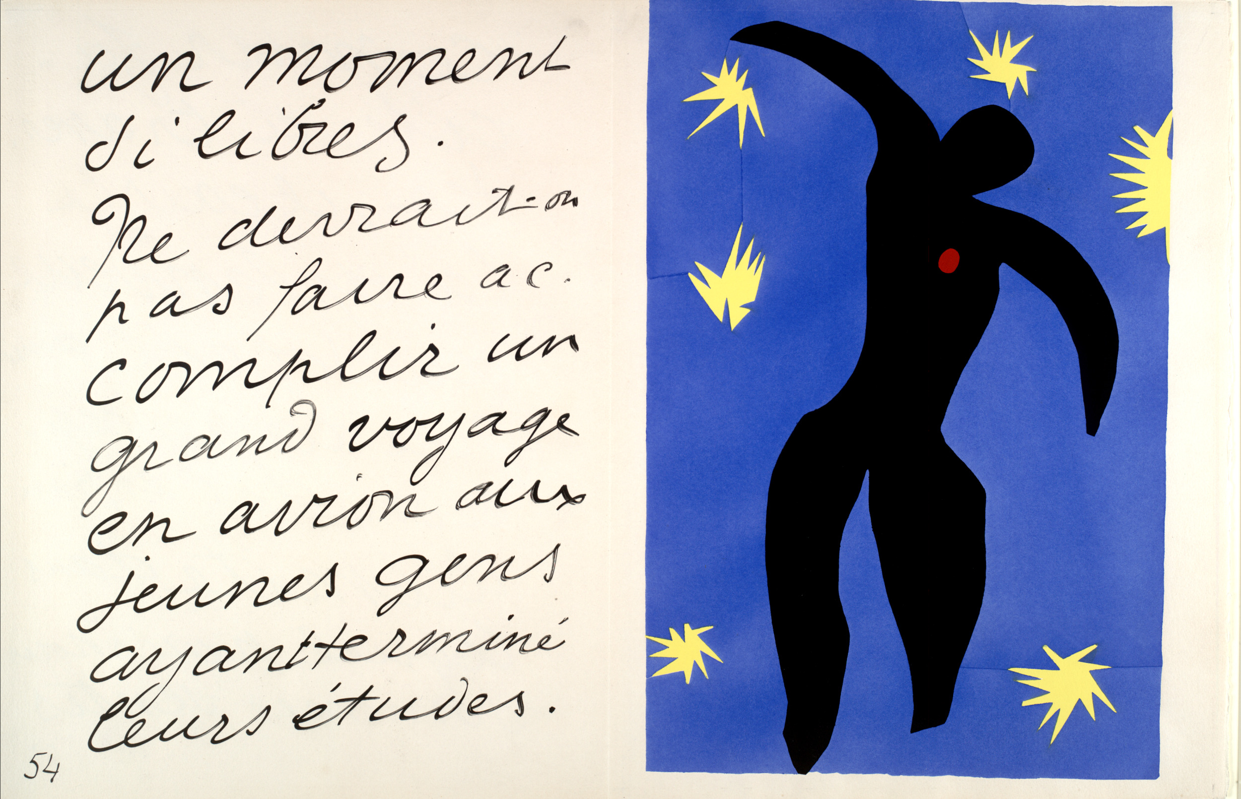 Анри Матисс. Icare, лист VIII из Jazz. 1947