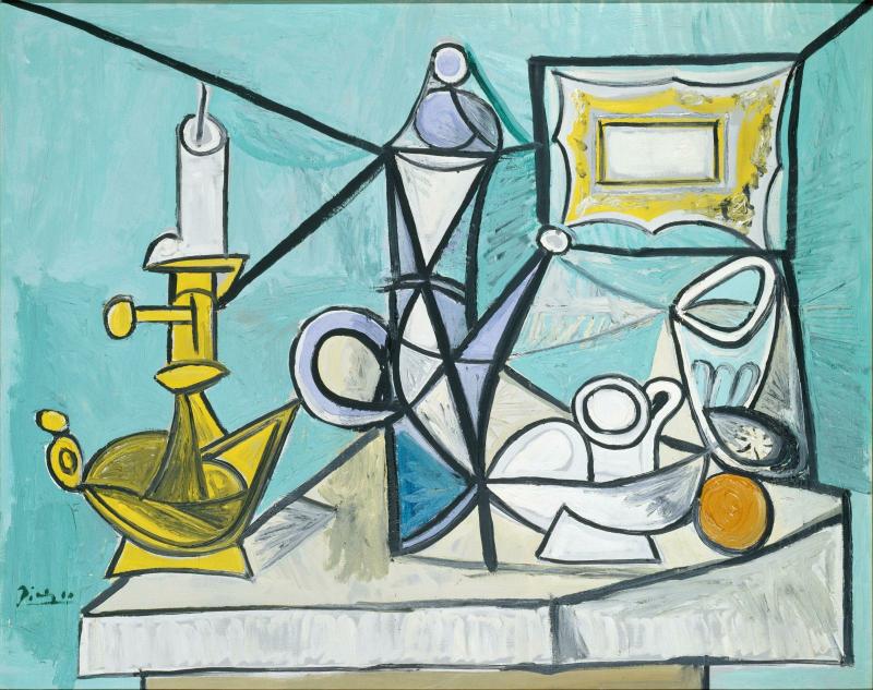 Пабло Пикассо. Nature morte au bougeoir. 1944